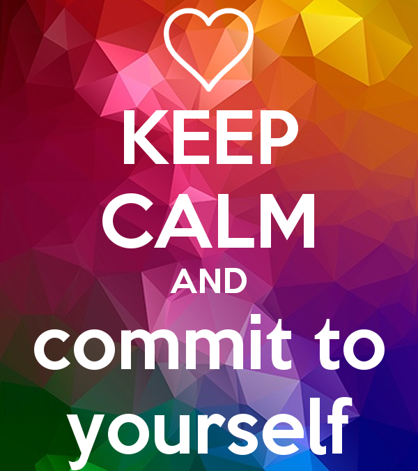 How do you make a commitment to yourself?